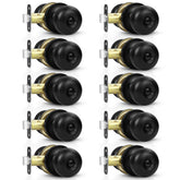 Estmoon privacy door knob in matte black for bedroom or bathroom privacy.