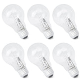 Esttlamer A19 halogen bulb closeup with bright steady light for home lamps