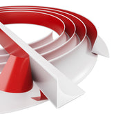 ESUFEIR flexible quarter round molding at window sill edge for seamless sealing