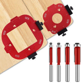 ETCYAOXIN router radius template outer edge enables precise corner rounding.