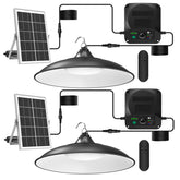 Etetale solar shed light pendant with power box indicator for quick status checks during outdoor tasks.