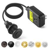 Etoolcity garbage disposal air switch kit on sink-top enables easy on/off control.