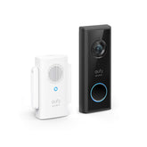 eufy Security C210 doorbell front view delivers crisp 1080p footage for quick doorstep checks.