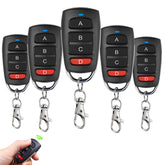EunnacoTop clone remote front view for garage doors, compact design.