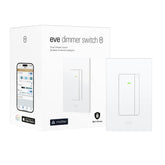 Eve Dimmer Switch Matter front view highlighting precise brightness control