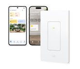 Eve Light Switch wall switch in a modern home for voice and app control