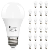 Evelor 24-pack A19 LED bulbs package ready for quick installation