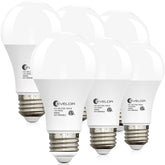 Evelor A19 LED bulb 2700K soft white for warm living spaces.