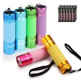 EverBrite mini flashlight in blue for compact camping and reading light.