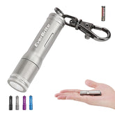 EverBrite Keychain LED Flashlight front view for easy EDC lighting.
