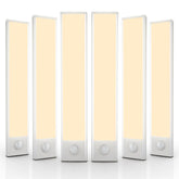Everdoss under-cabinet light with 50 LEDs emits soft, side lighting for glare-free kitchen tasks.