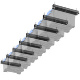 EVERHANGER ceiling storage rack demonstrates heavy-duty garage organization.