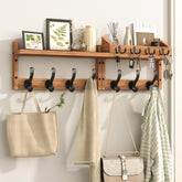 Evermagin 29-inch coat rack wall mount with shelf keeps jackets organized and entryways tidy.