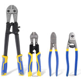 Evertools 14-inch heavy-duty bolt cutter in action for thick metal
