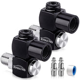 EVOULTES swivel air hose fittings with 360-degree rotation for kink-free operation
