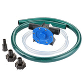 EXTRAUP portable drill pump assembly for fast water transfer with a cordless drill