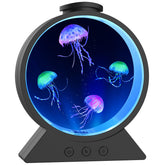 Eyesound Jellyfish Lamp with ambient blue glow for calm ambience.