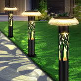 Eyrosa large solar pathway light head delivers bright illumination for safe night pathways