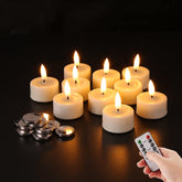 Eywamage ivory flameless tealight with remote control for ambient lighting