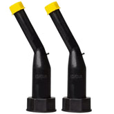 EZ-POUR rigid spout with 45-degree angle for controlled, spill-free pouring.