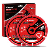 EZARC diamond cutting wheel for 3x3/8 inch, gray finish, long-lasting metal cuts.