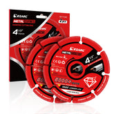 EZARC diamond cutting wheel for 4-1/2 in metal cuts with consistent diameter