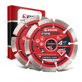 EZARC segmented diamond blade cutting concrete with fast, clean results