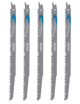 EZARC wood pruning blade close-up showing durability and fast cutting.