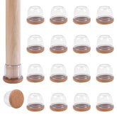 Ezprotekt clear chair leg protectors close-up preventing floor scratches