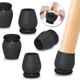 Ezprotekt chair leg protectors set with felt pads for dining chairs to prevent scratches