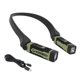 EZRED ANYWEAR neck light rests on the neck with compact design for hands-free tasks.