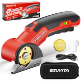 EZUVITA cordless electric scissors with LED light for precise, portable cutting