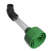 EZVAC universal base attachment connected to an HVAC drain line for versatile cleaning.