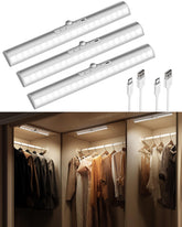 EZVALO 3-pack closet light front view for easy storage illumination