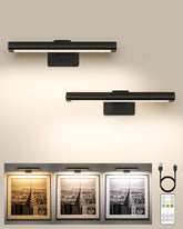 EZVALO 8-inch picture light illuminates artwork with full-frame coverage.