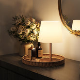 EZVALO ip65 waterproof shower table lamp for outdoor and bathroom use.
