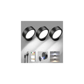 EZVALO LED wall lights 3-pack with remote control for flexible, cordless illumination.