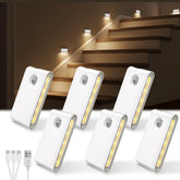 EZVALO motion sensor night light on stair setup offers hands free illumination.