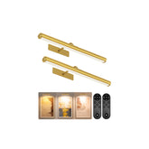 EZVALO 16'' picture lights in gold over artwork providing even coverage