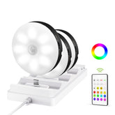 EZVALO under-cabinet lighting with charging station brightening a kitchen counter