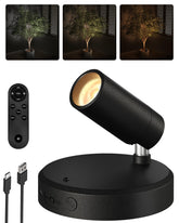 EZVALO wireless spotlight front view, compact indoor design ideal for versatile accents.