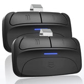Ezyopenteck universal remote close-up with two-button design for dual-door control.