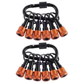 FACAINCXS upgraded orange bit holder keychain; durable aluminum for quick access