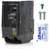 FalconSupply QO240 breaker front view showing 40A protection