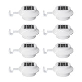FALOVE 8-pack solar gutter light on gutter provides weatherproof path illumination