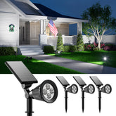 FALOVE outdoor solar spotlights illuminate paths up to 25 feet for safer evenings.
