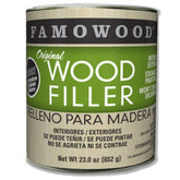 FamoWood Original Wood Filler Oak/Teak for color-matching repairs.