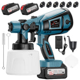 FANBDEDGE cordless paint sprayer with dual batteries for cord-free wall painting