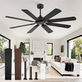 Fanbulous 62-inch ceiling fan with remote control for effortless operation in large rooms.