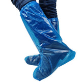 Fancystyle blue 19-inch thick disposable boot covers protect footwear.